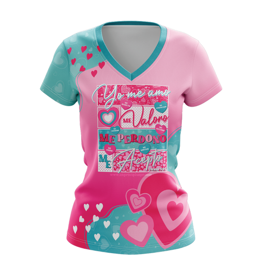 Yo me amo y me valoro -  T-shirt Sublimada