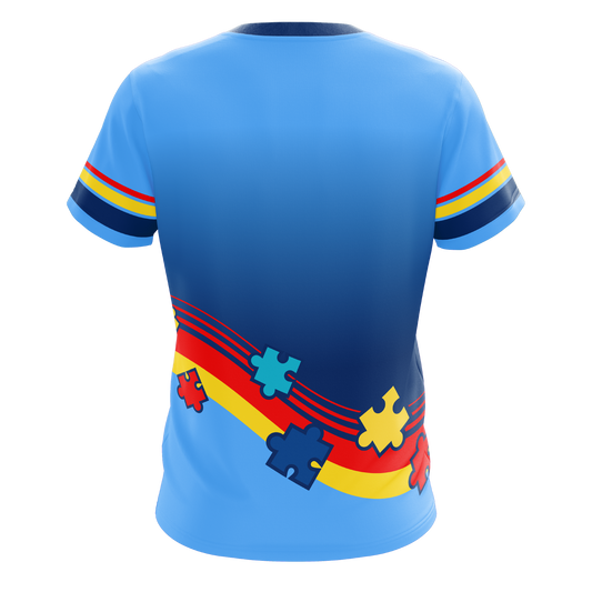 Autismo: Ver más allá de lo visible - Jersey sublimada estilo football