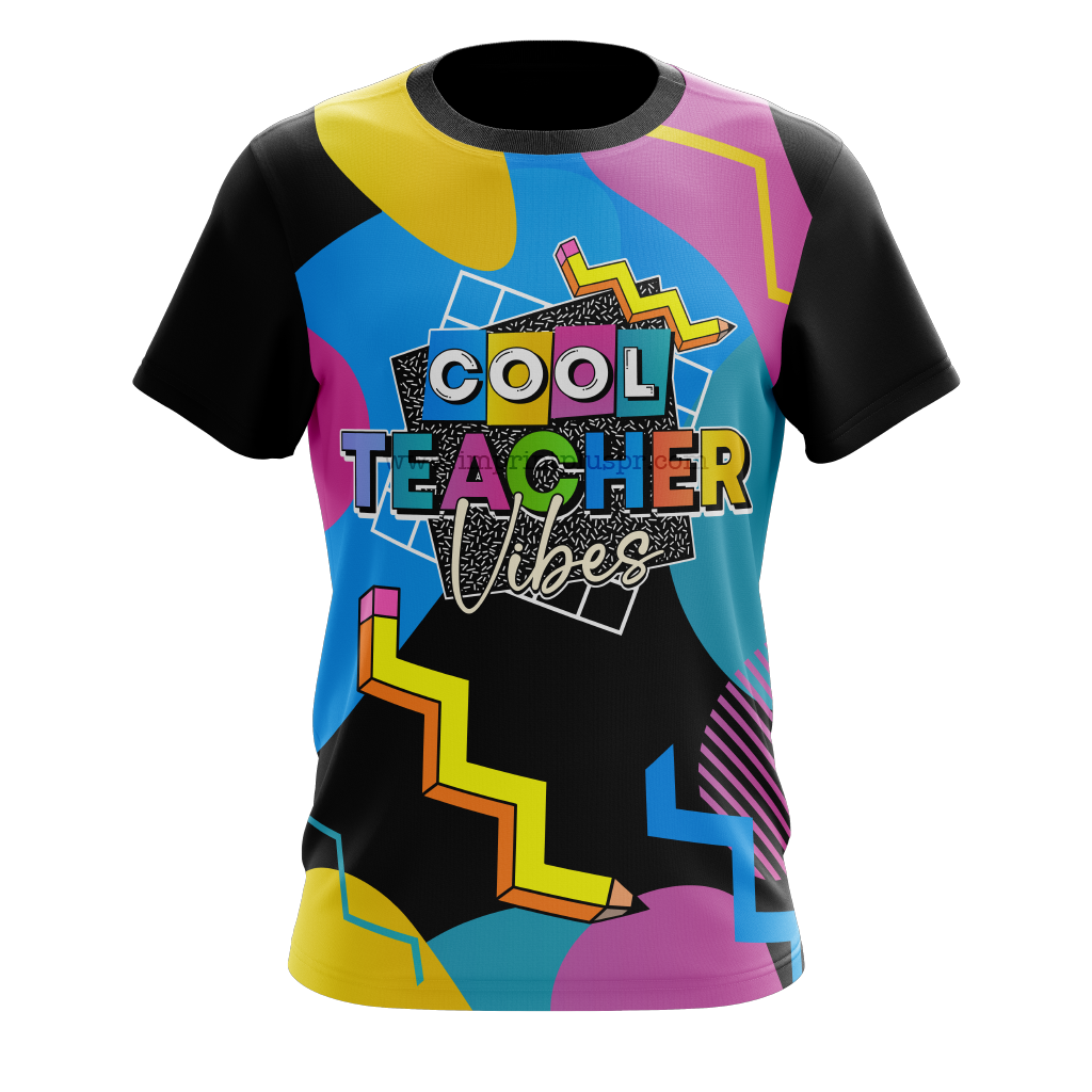 Cool Teacher Vibes - T-shirt sublimada
