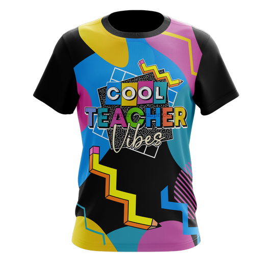Cool Teacher Vibes - T-shirt sublimada