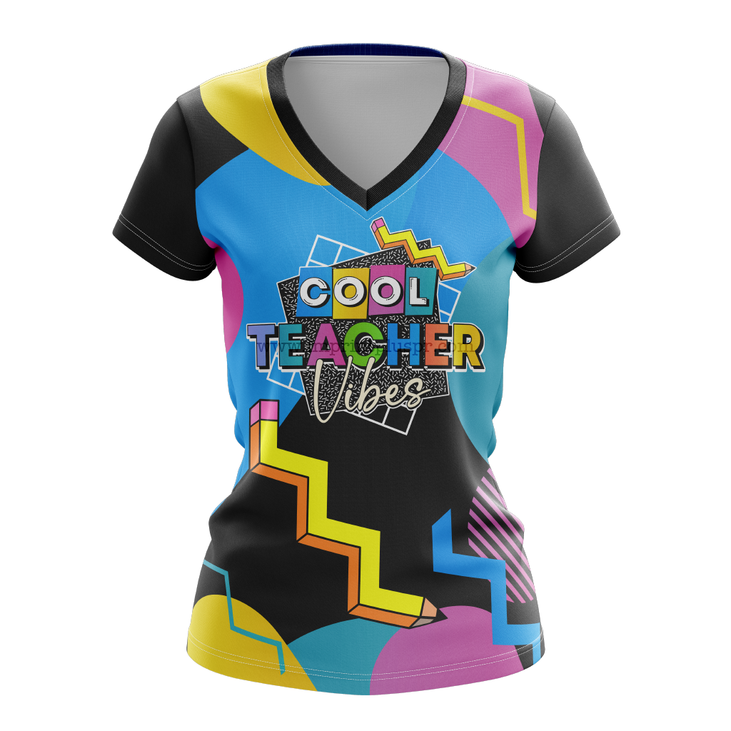 Cool Teacher Vibes - T-shirt sublimada