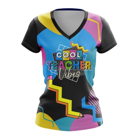 Cool Teacher Vibes - T-shirt sublimada