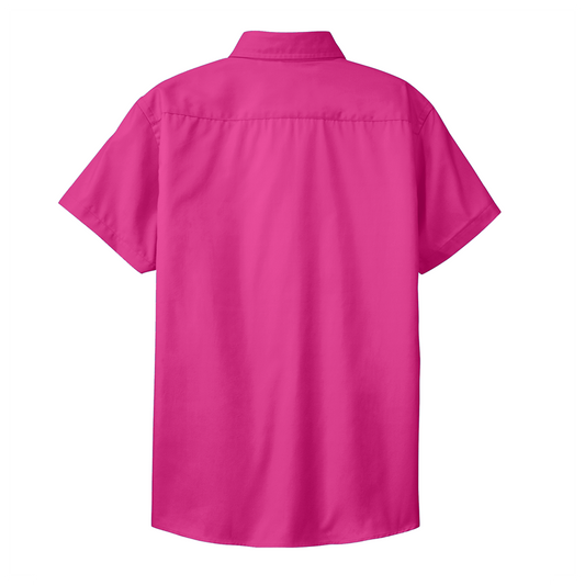 Camisa Bordada - Logo Escolar - L508 Ladies Short Sleeve Easy Care Shirt