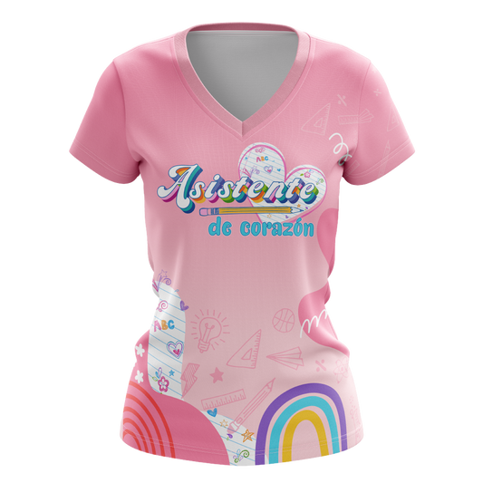 Corazón de Asistente - T-shirt sublimada