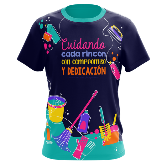 Cuidando cada rincón - T-shirt sublimada