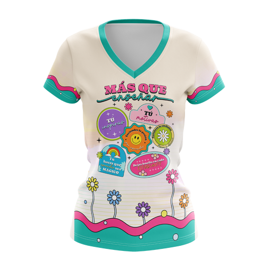 Más que enseñar - T-shirt sublimada