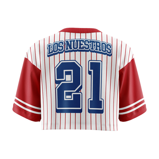 Los Nuestros 21 - T-shirt sublimada estilo oversized cropped