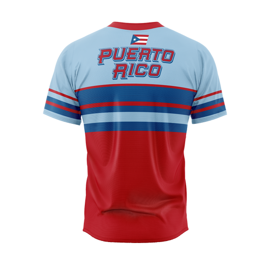 Clásica Celeste - Jersey sublimada estilo béisbol