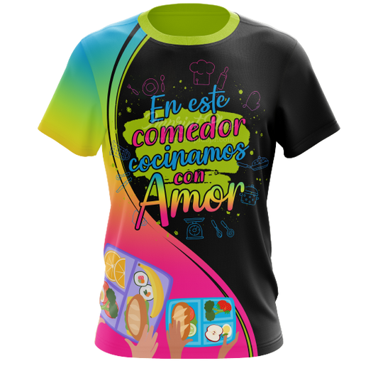 Cocinamos con Amor - T-shirt sublimada