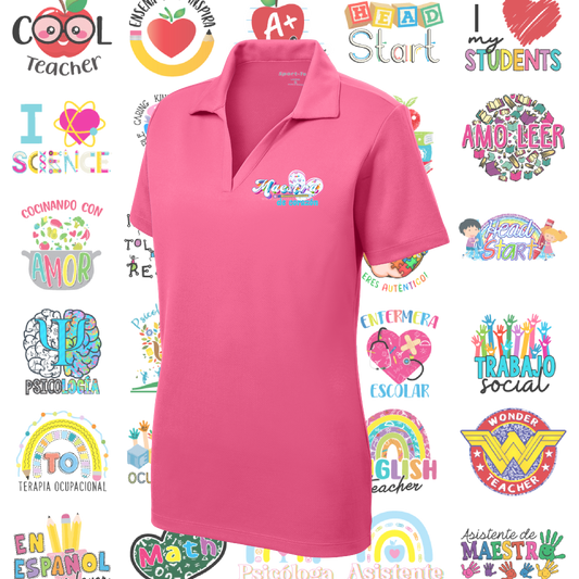 Sport-Tek Ladies RacerMesh Polo Chest Logo