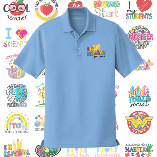 K110 Port Authority® Dry Zone® UV Micro-Mesh Polo -Chest Logo