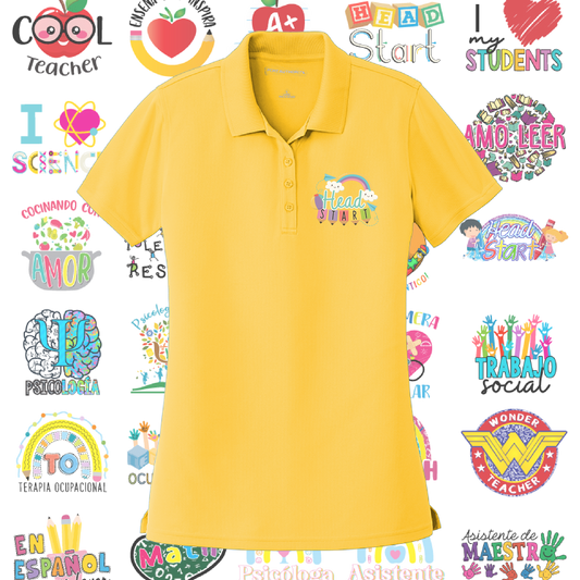 LK110 Port Authority® Ladies Dry Zone® UV Micro-Mesh Polo - Chest Logo