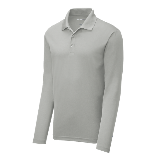 Polo Bordada - Logo Escolar - ST640LS Sport-Tek ® PosiCharge ® RacerMesh ® Long Sleeve Polo