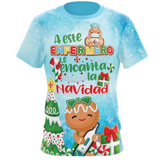 A este Enfermero le ecanta la Navidad