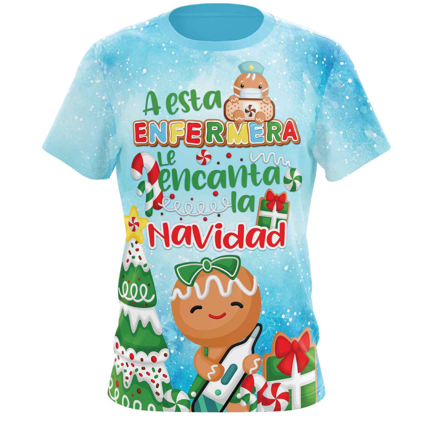 A esta Enfermera le ecanta la Navidad