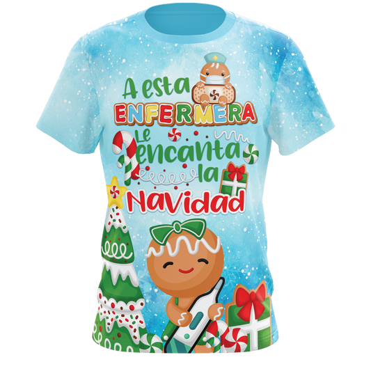 A esta Enfermera le ecanta la Navidad