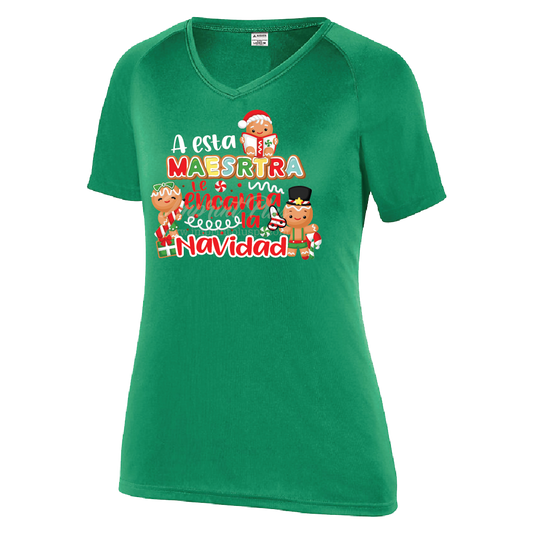 A esta Maestra le encanta la Navidad T Shirt