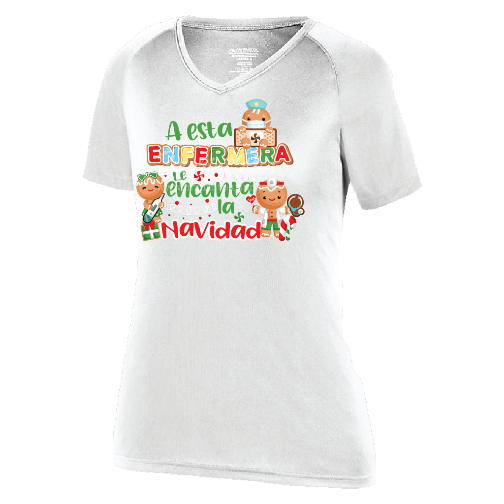A esta Enfermera le encanta la Navidad T Shirt