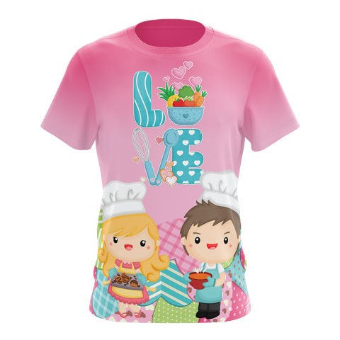 Love Cooking - T-shirt sublimada