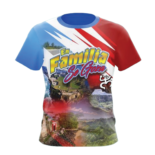 T-shirt sublimada - Chinchorreo En Familia se Goza