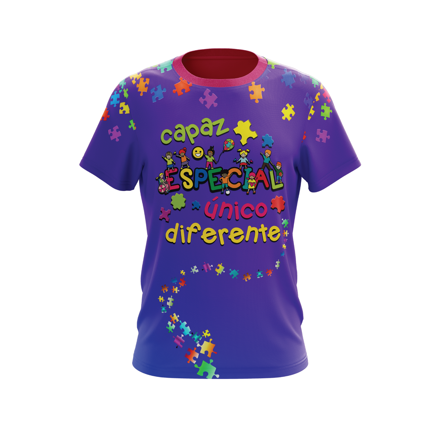 Capaz, especial, único y diferente T-shirt sublimada