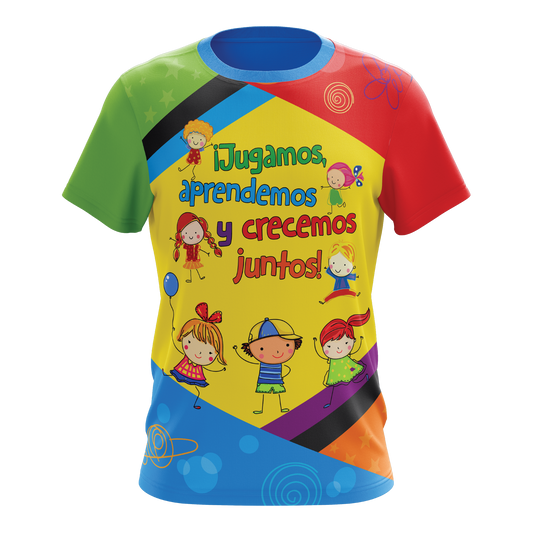 Jugamos, aprendemos y crecemos juntos - T-shirt sublimada