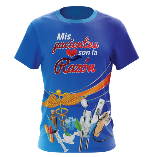 T-shirt sublimada - Mis pacientes son la razón