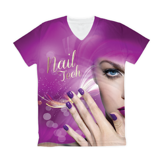 T-shirt sublimada - Nail Tech Purple