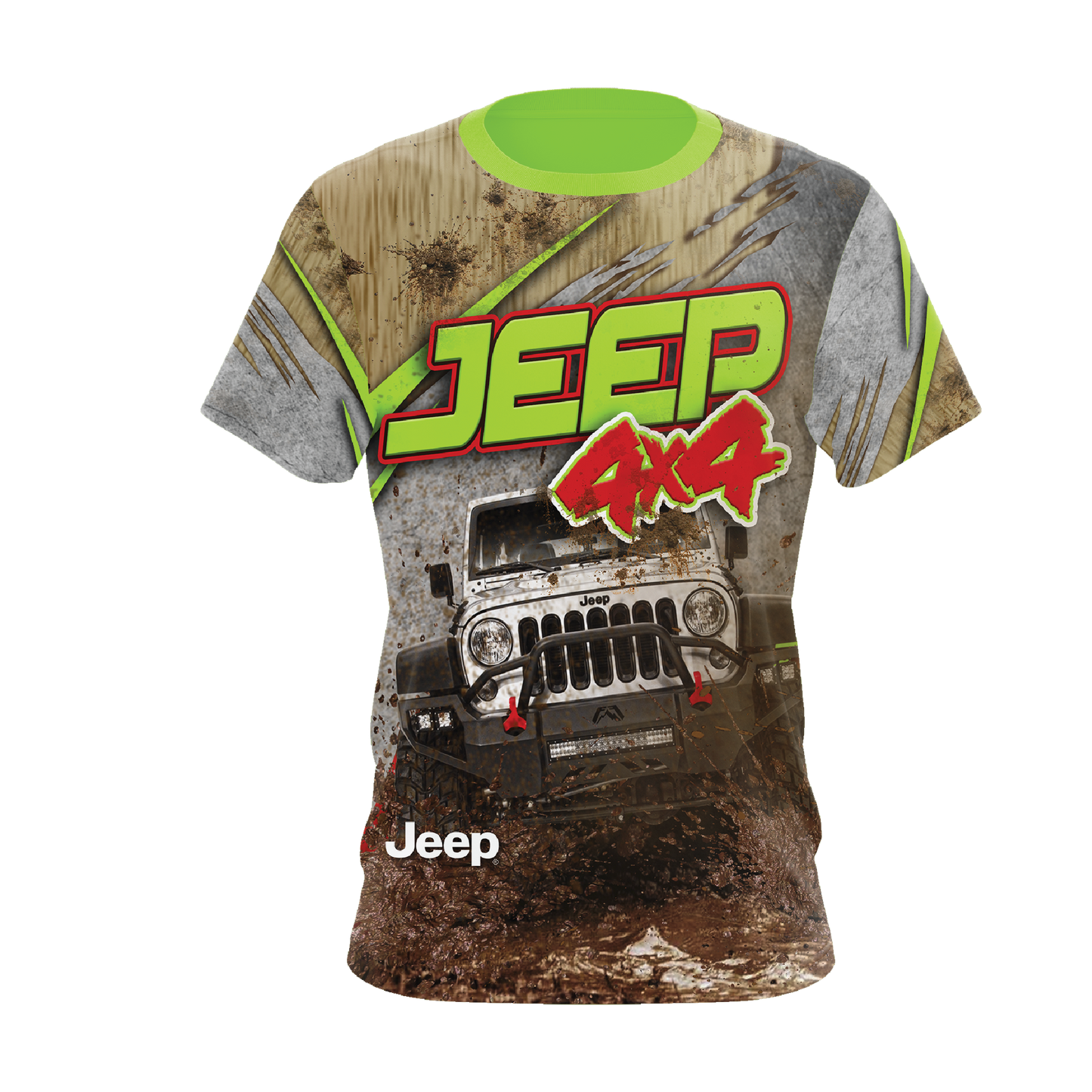 Jeep 4x4 Green T-shirt sublimada