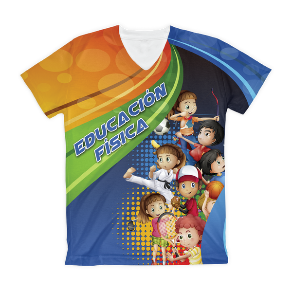 Educando Con Amor LADIES. 100 polyester WICKING SHIRT Imprint Plus