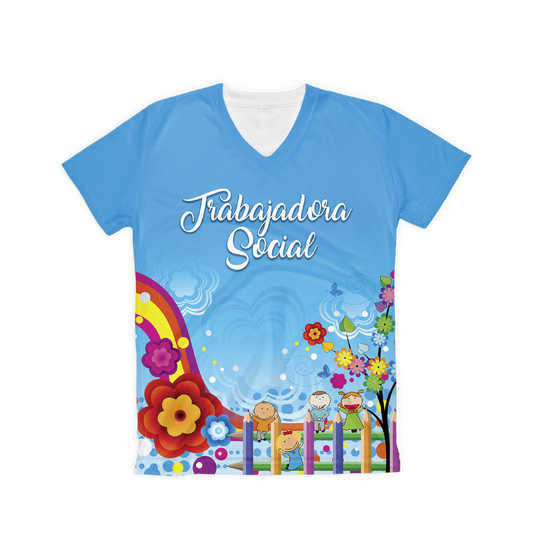 T-shirt sublimada - Trabajadora Social Rainbow
