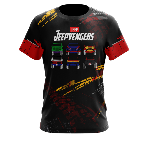 Jeepvengers T-shirt sublimada