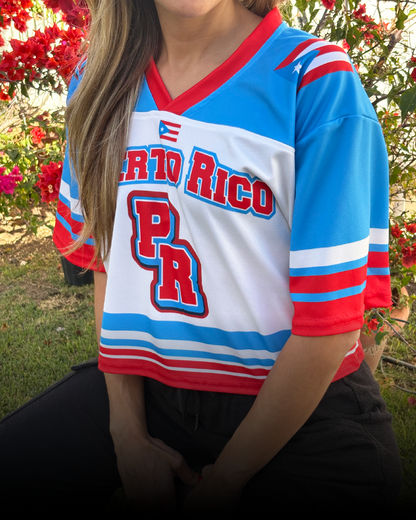 Puerto Rico 787 - Cropped Jersey sublimada estilo football