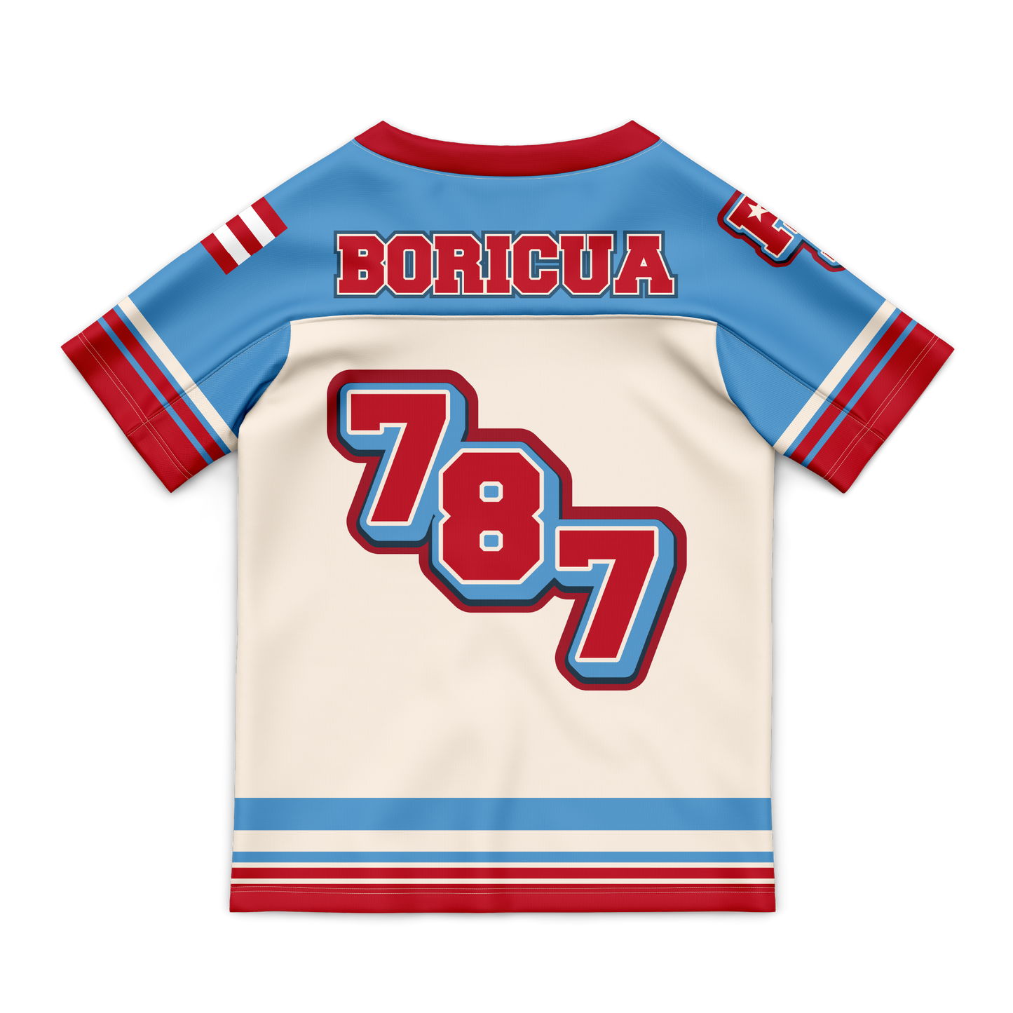 Puerto Rico 787 - Cropped Jersey sublimada estilo football