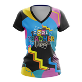 Cool Teacher Vibes - T-shirt sublimada