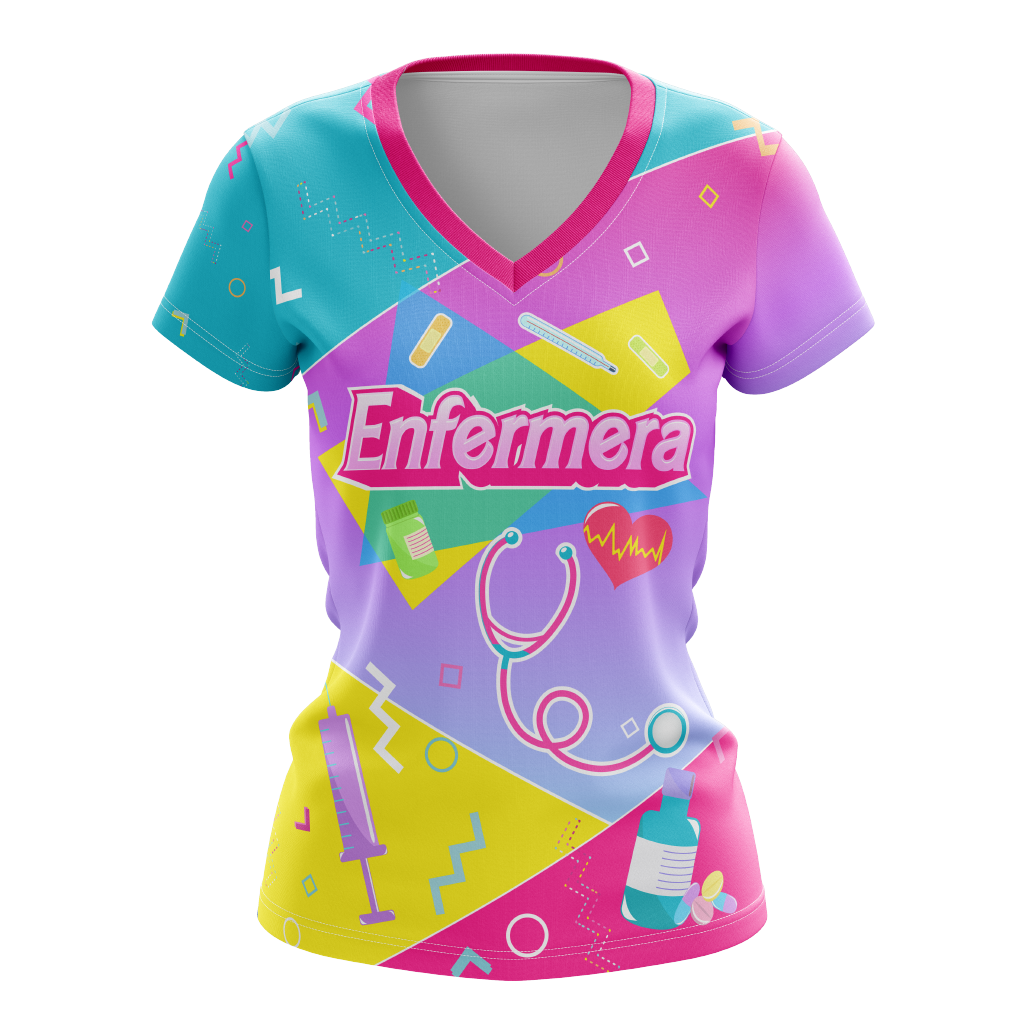 Enfermera Retro Pink - T-shirt sublimada
