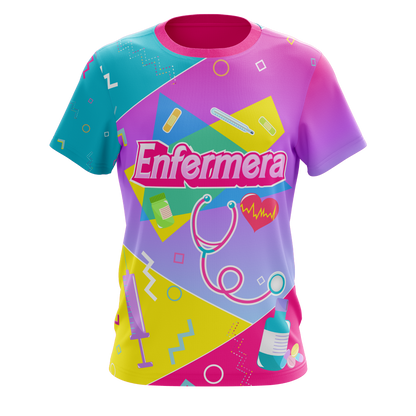 Enfermera Retro Pink - T-shirt sublimada