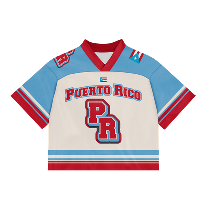 Puerto Rico 787 - Cropped Jersey sublimada estilo football