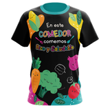 En este comedor comemos rico y saludable - T-shirt sublimada