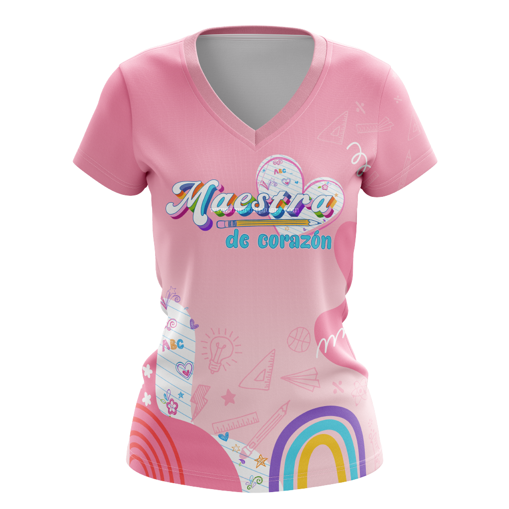 Corazón de Maestra - T-shirt sublimada