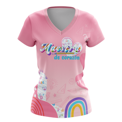 Corazón de Maestra - T-shirt sublimada