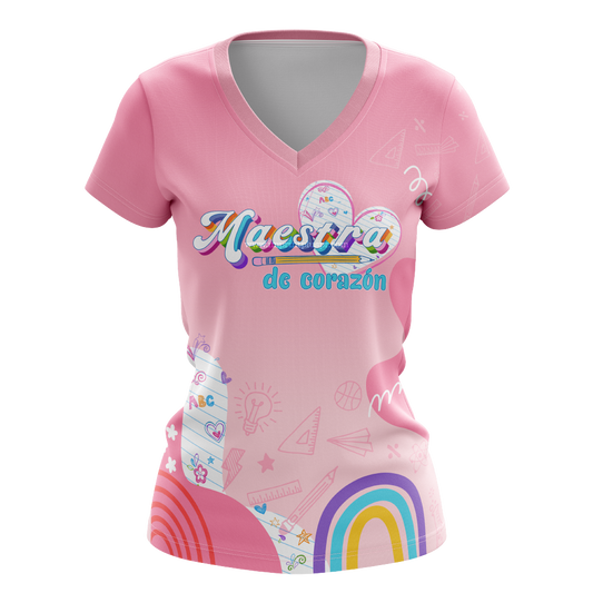 Corazón de Maestra - T-shirt sublimada