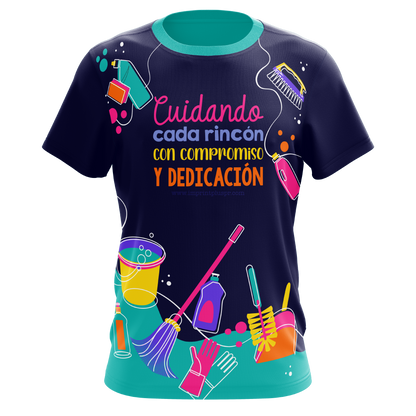 Cuidando cada rincón - T-shirt sublimada
