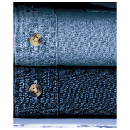Camisa Bordada - Logo Escolar - Port & Co™ Short Sleeve Value Denim Shirt - SP11