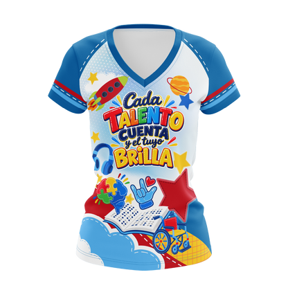 ¡Cada talento cuenta y el tuyo brilla! - T-Shirt Sublimada Mujer