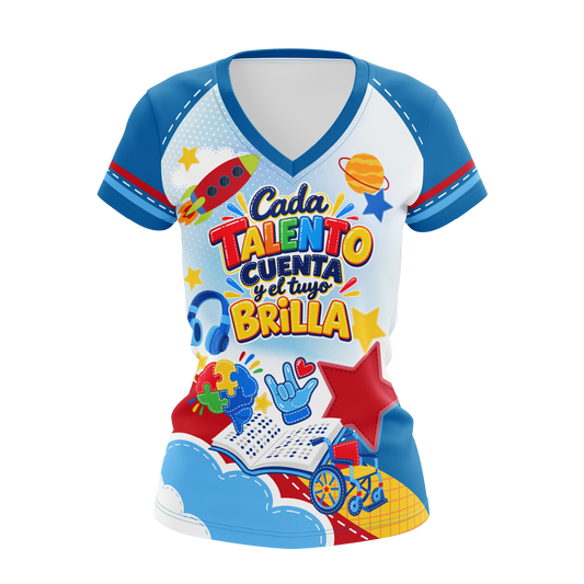 ¡Cada talento cuenta y el tuyo brilla! - T-Shirt Sublimada Mujer
