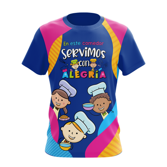 Sirviendo con alegría - T-shirt sublimada