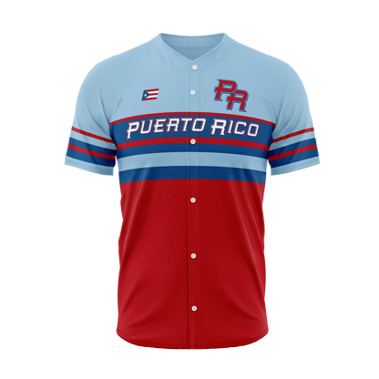 Clásica Celeste - Jersey sublimada estilo béisbol