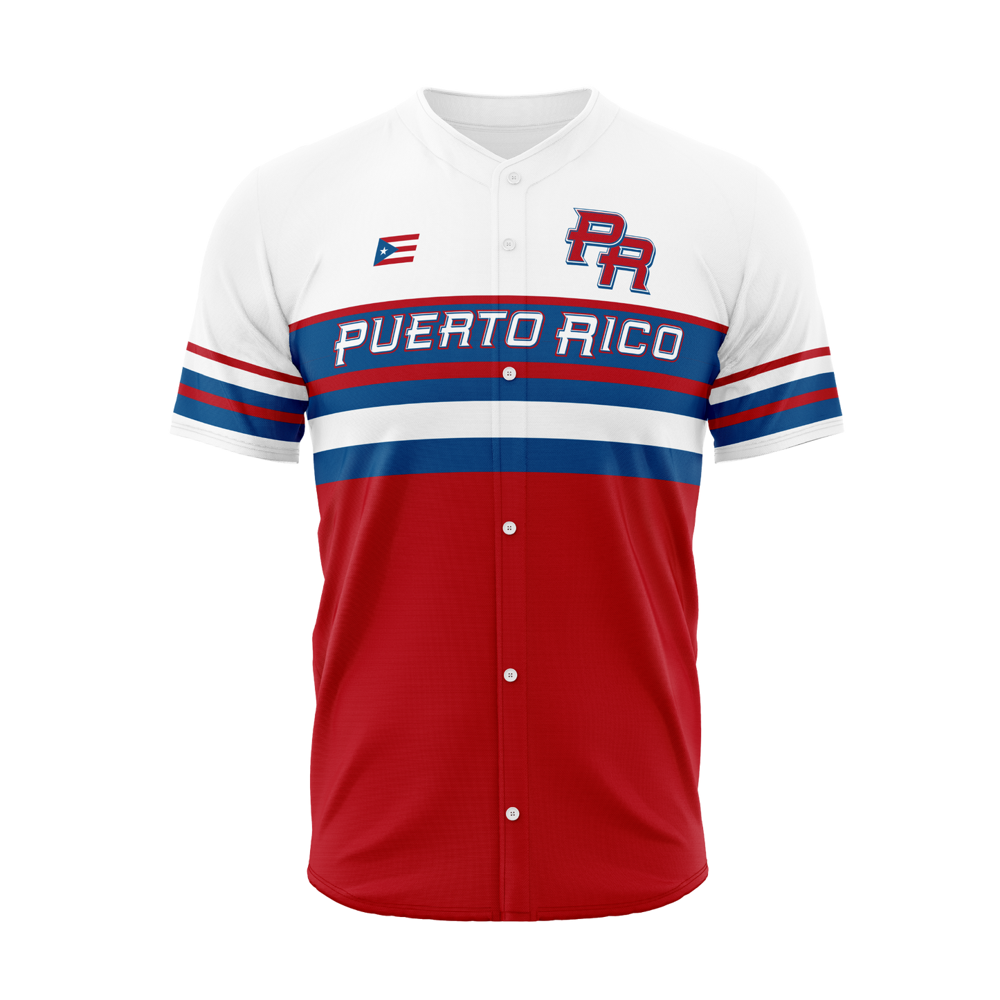 Clásica Blanca - Jersey sublimada estilo béisbol