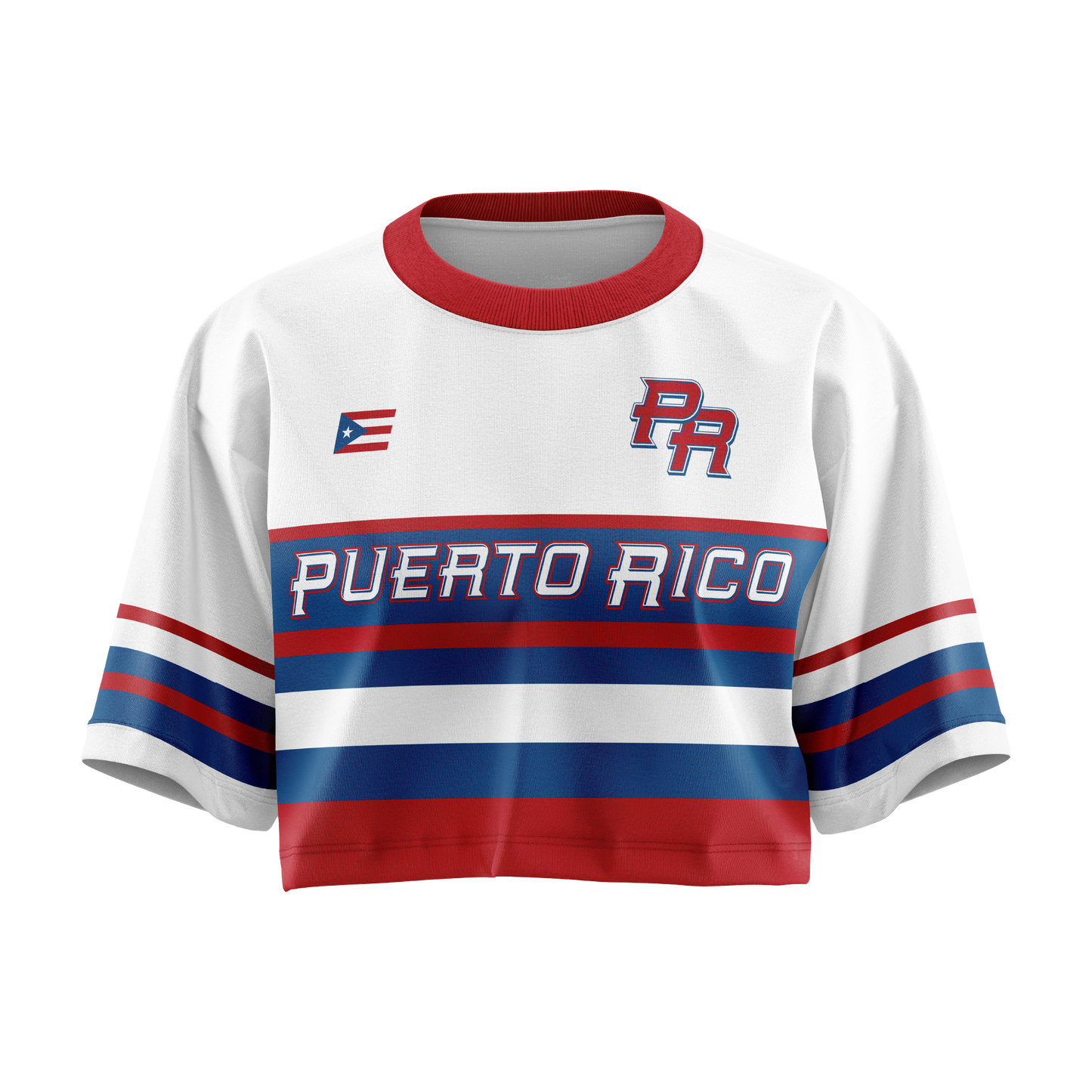 Clásica Blanca - T-shirt sublimada estilo oversized cropped